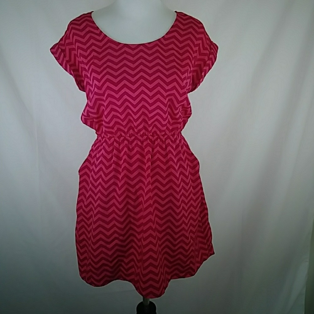 Candies Chevron Skirt Women's  Pink  Dress Size M
